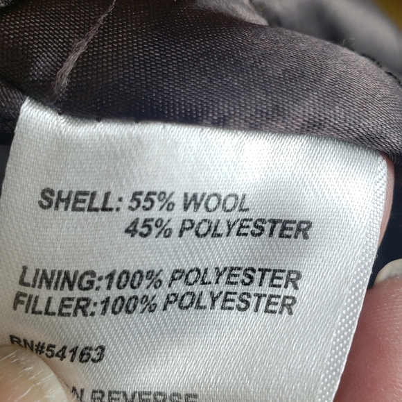 Calvin Klein Yellow Wool Blend Hooded Long Sleeve Zip Snap Closure Sz 6 - Picture 10 of 12